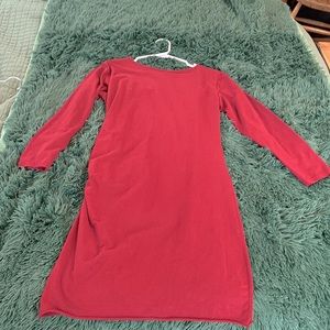 Merlot Long Sleeve Bodycon Dress